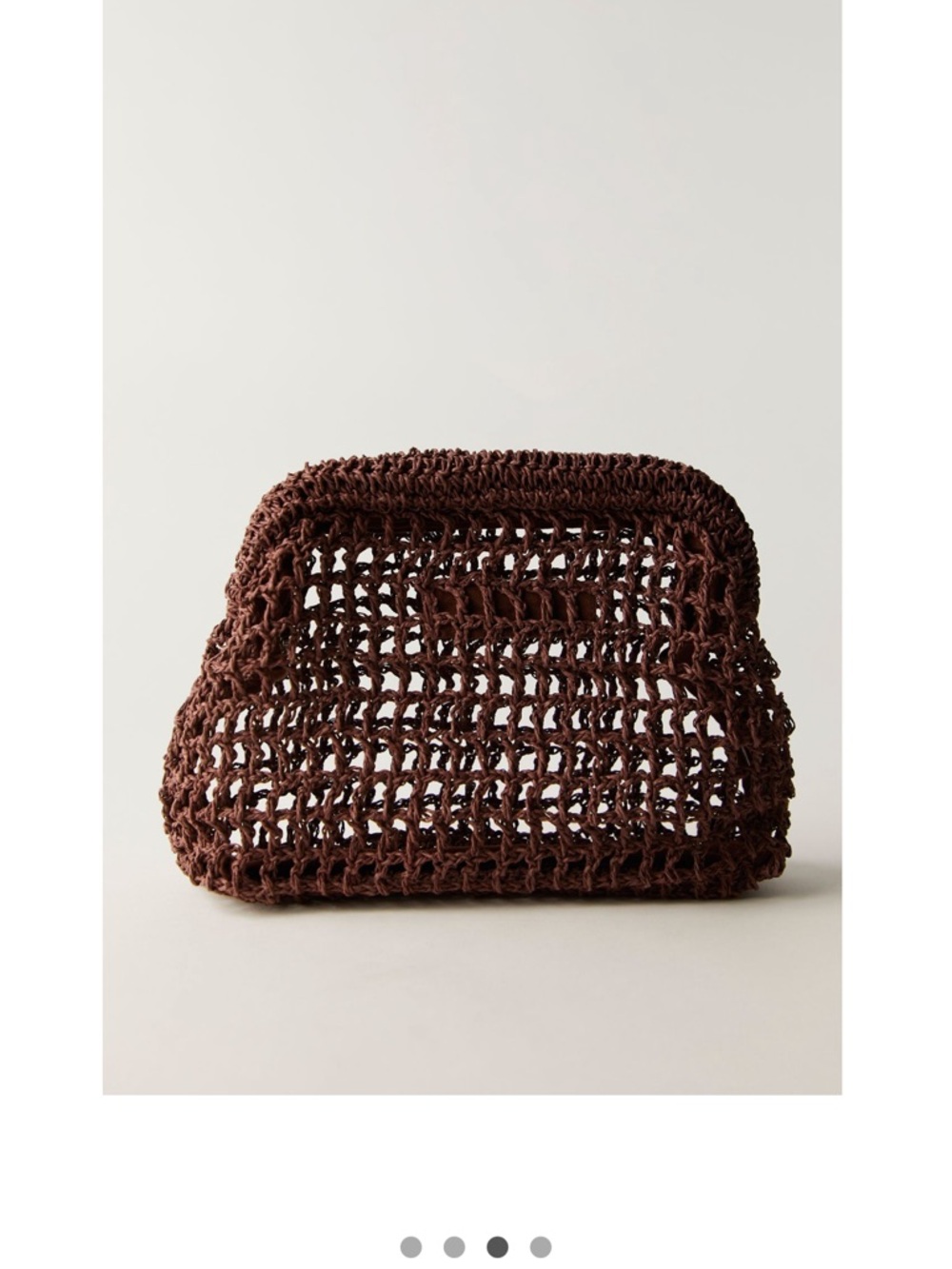 NWT Free People Sand Bound Clutch in Chocolate - Picture 2 of 8